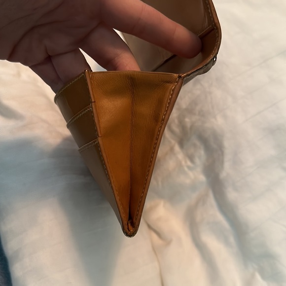 ❌SOLD❌ GUCCI micro GG vintage coated canvas & leather bifold long wallet classic - Picture 9 of 16